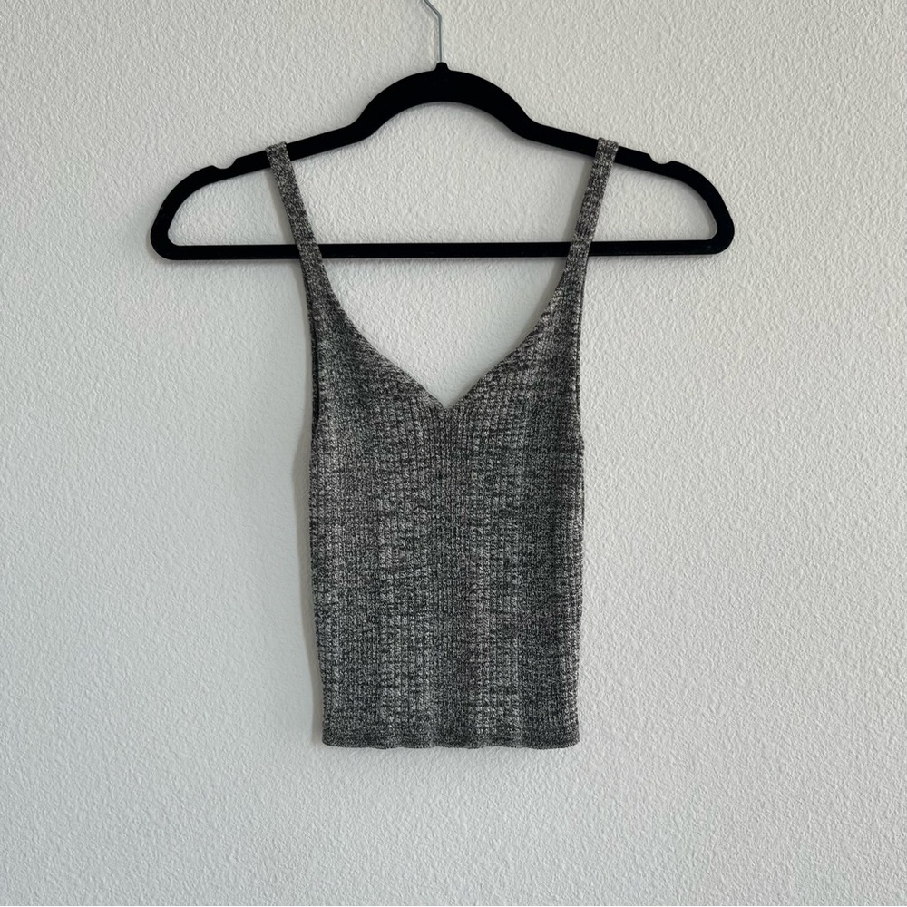 Gray and White Tank